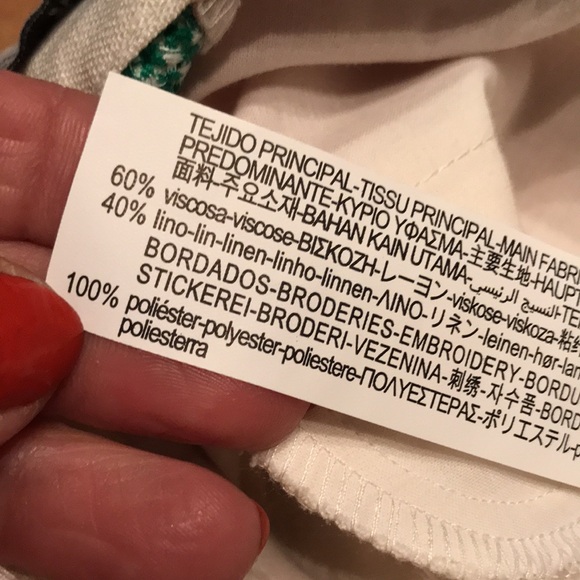 Zara Embroidered Linen Trouser - Picture 15 of 16